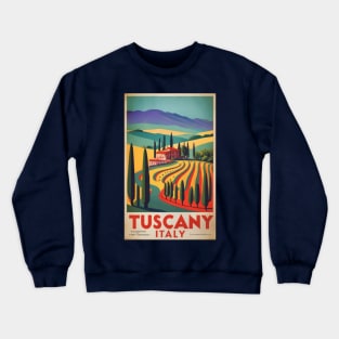 A Vintage Travel Art of Tuscany - Italy Crewneck Sweatshirt